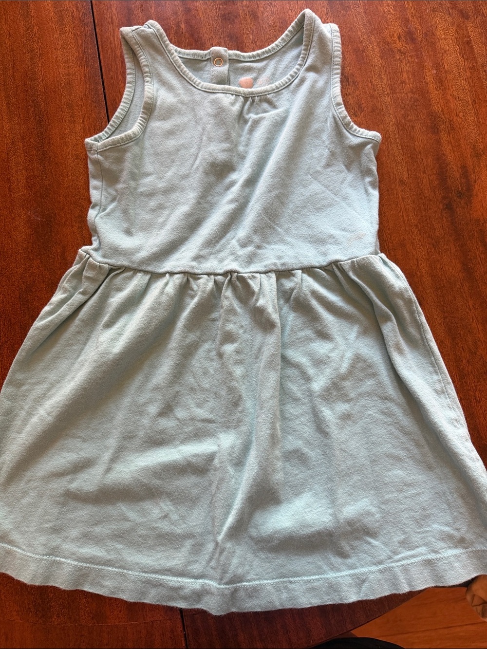 Primary Light Blue Sleeveless Knit Dress- BOGO